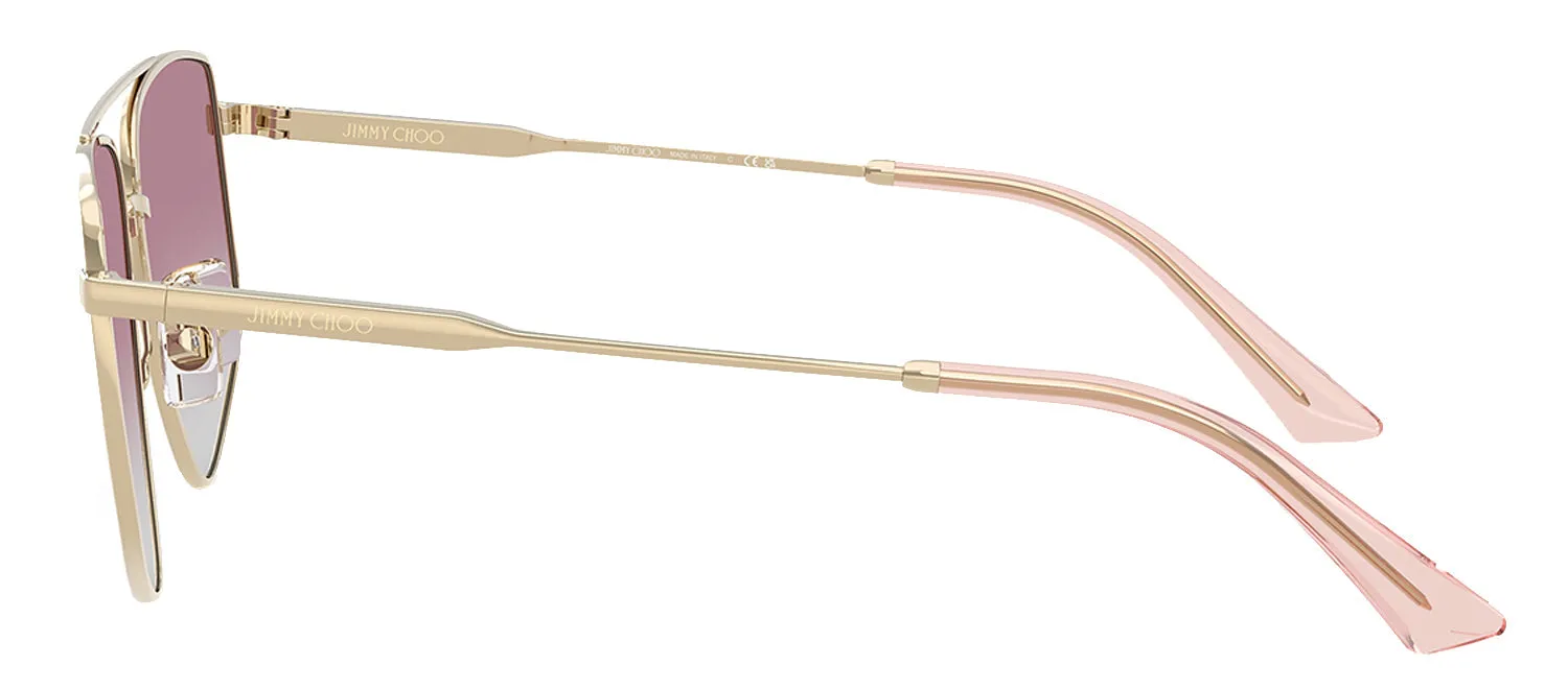 Jimmy Choo JC 4011 300658 Pilot Metal Gold Sunglasses with Pink Gradient Lens sold by Gaffos product image thumbnail 3