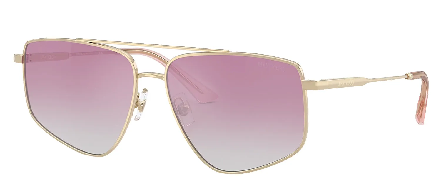 Jimmy Choo JC 4011 300658 Pilot Metal Gold Sunglasses with Pink Gradient Lens sold by Gaffos product image thumbnail 2