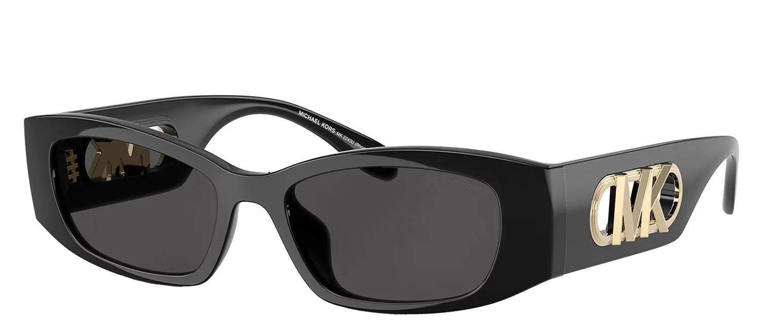 Michael Kors RHODES MK 2243U 300587 Irregular Plastic Black Sunglasses with Grey Lens sold by Gaffos product image thumbnail 2