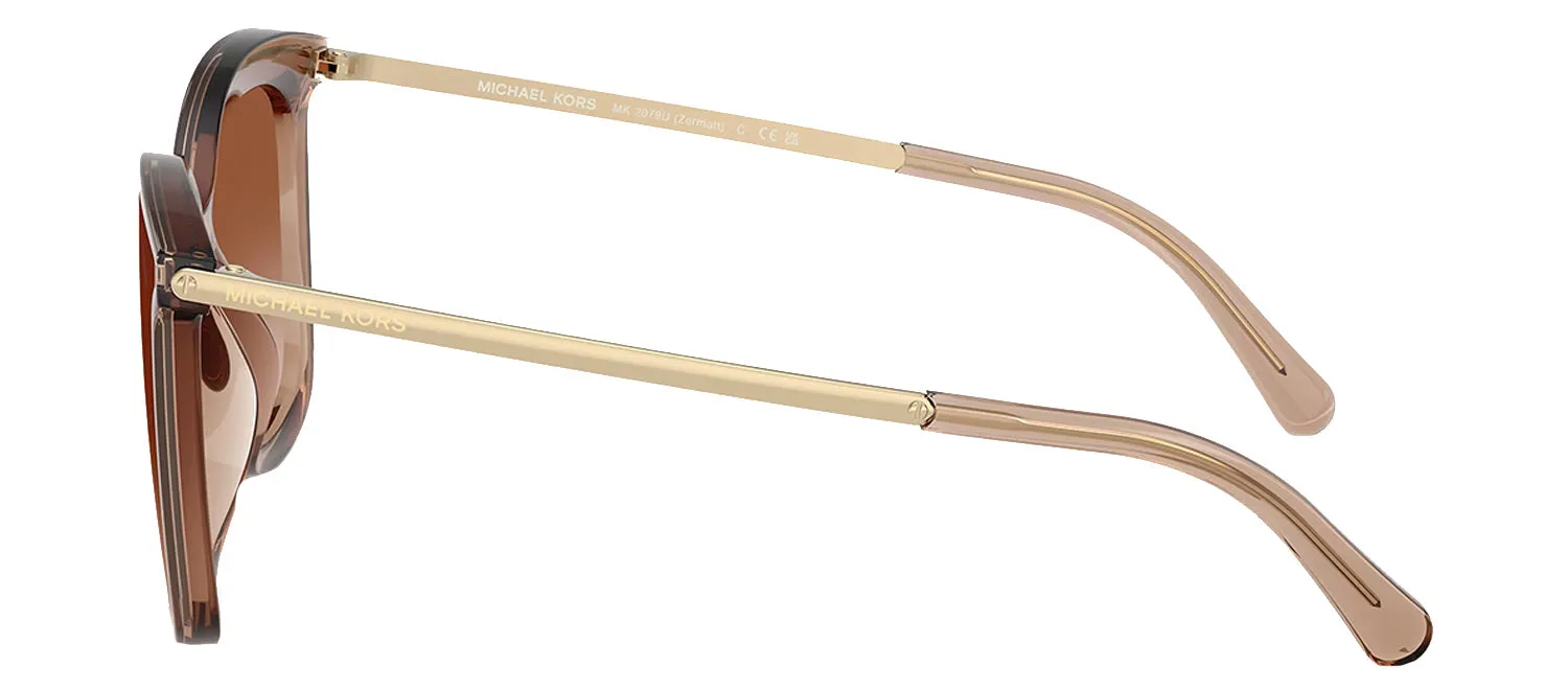 Michael Kors MK 2079U 39383B Square Metal Brown Sunglasses with Brown Gradient Lens sold by Gaffos product image thumbnail 3