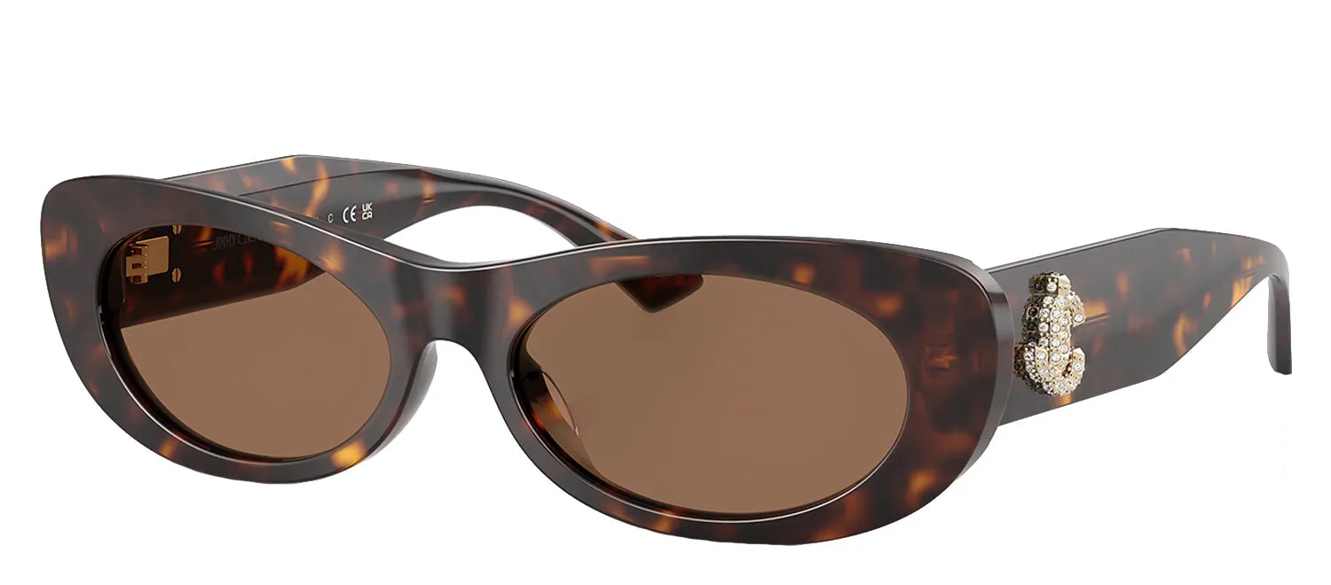 Jimmy Choo JC 5038B 500273 Oval Plastic Havana Sunglasses with Brown Lens sold by Gaffos product image thumbnail 2