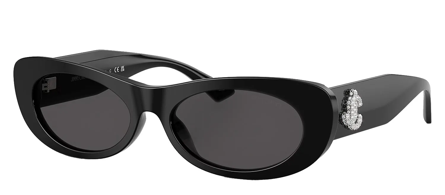 Jimmy Choo JC 5038B 500087 Oval Plastic Black Sunglasses with Grey Lens sold by Gaffos product image thumbnail 2