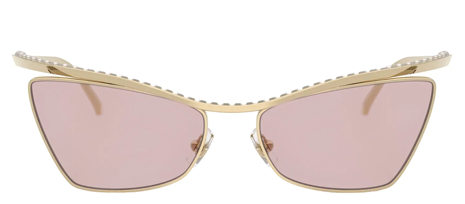 Jimmy Choo JC 4014H 3006/5 Cat-Eye Metal Gold Sunglasses with Pink Lens sold by Gaffos