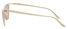 Jimmy Choo JC 4014H 3006/5 Cat-Eye Metal Gold Sunglasses with Pink Lens sold by Gaffos