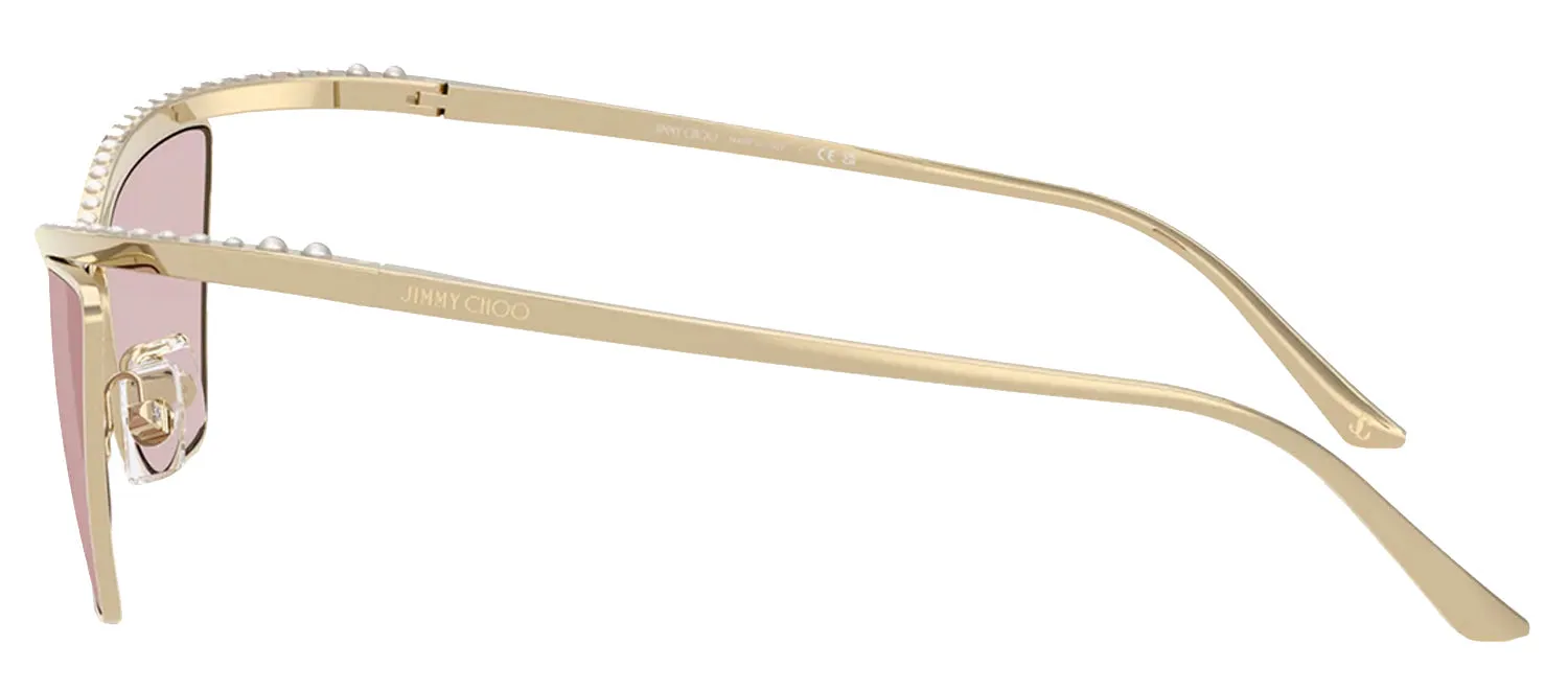 Jimmy Choo JC 4014H 3006/5 Cat-Eye Metal Gold Sunglasses with Pink Lens sold by Gaffos product image thumbnail 3
