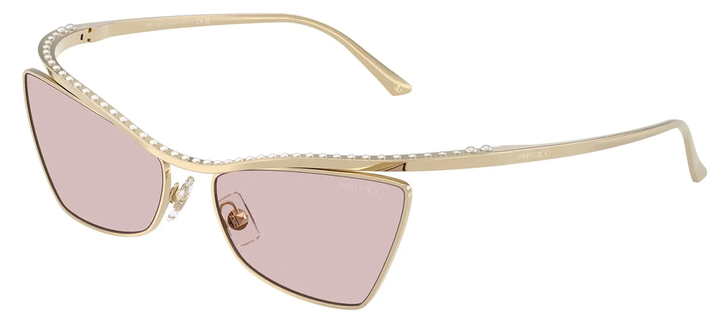 Jimmy Choo JC 4014H 3006/5 Cat-Eye Metal Gold Sunglasses with Pink Lens sold by Gaffos product image thumbnail 2
