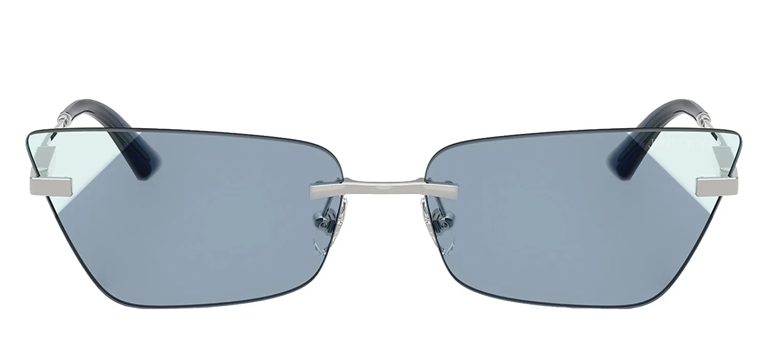 Jimmy Choo JC 4012 30024S Cat-Eye Metal Silver Sunglasses with Blue Gradient Lens sold by Gaffos