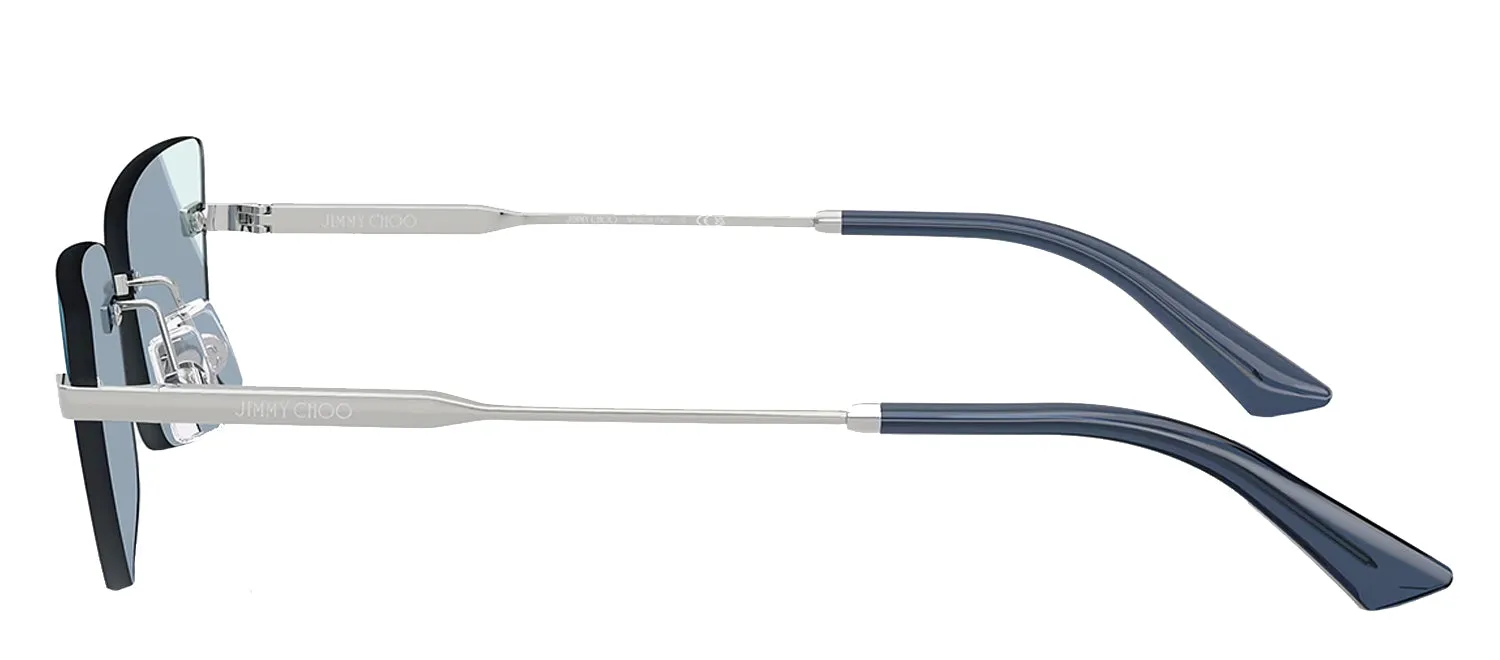 Jimmy Choo JC 4012 30024S Cat-Eye Metal Silver Sunglasses with Blue Gradient Lens sold by Gaffos product image thumbnail 3