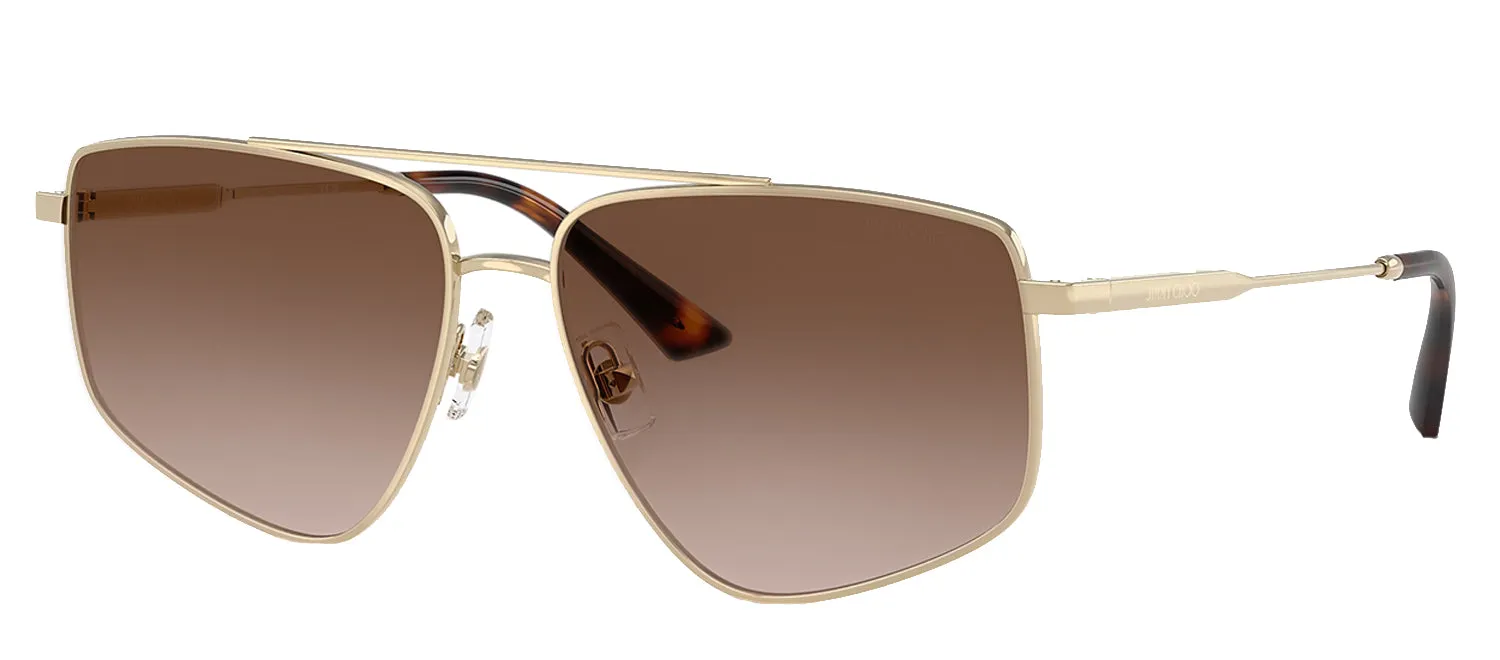 Jimmy Choo JC 4011 300613 Pilot Metal Gold Sunglasses with Brown Gradient Lens sold by Gaffos product image thumbnail 2