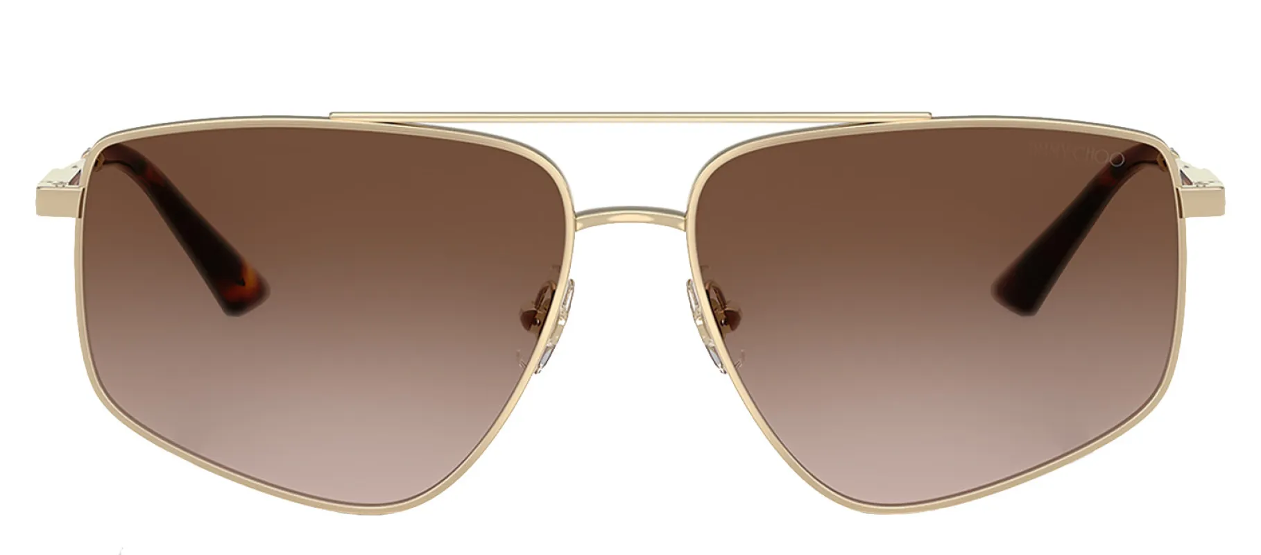 Jimmy Choo JC 4011 300613 Pilot Metal Gold Sunglasses with Brown Gradient Lens sold by Gaffos
