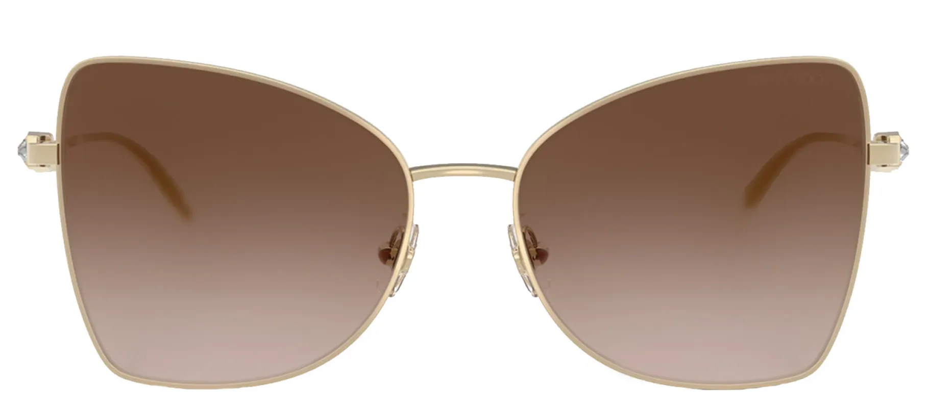 Jimmy Choo JC 4010B 300613 Butterfly Metal Gold Sunglasses with Brown Gradient Lens sold by Gaffos