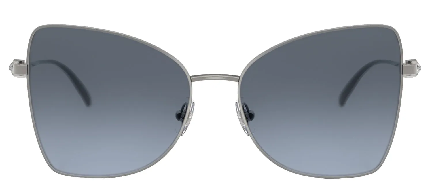 Jimmy Choo JC 4010B 30048F Butterfly Metal Gunmetal Sunglasses with Blue Gradient Lens sold by Gaffos