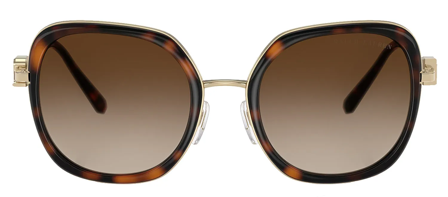 Ralph Lauren RL 7088 911613 Square Metal Havana Sunglasses with Brown Gradient Lens sold by Gaffos