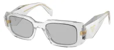 Prada PR 17WSF 12R30B Rectangle Plastic Grey Sunglasses with Grey Lens sold by Gaffos