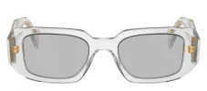 Prada PR 17WSF 12R30B Rectangle Plastic Grey Sunglasses with Grey Lens sold by Gaffos