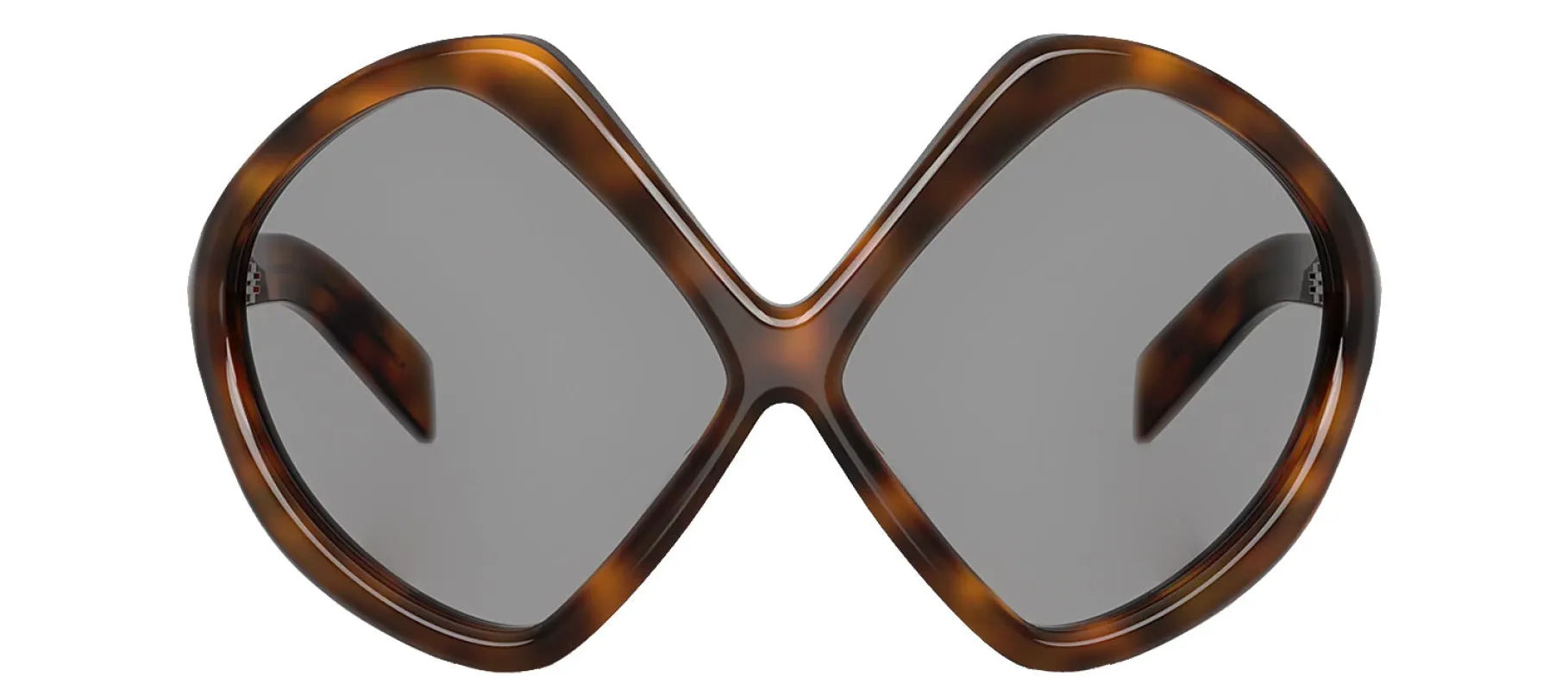 Prada PR B21S 20D50Q Oversized Plastic Tortoise Sunglasses with Grey Lens sold by Gaffos