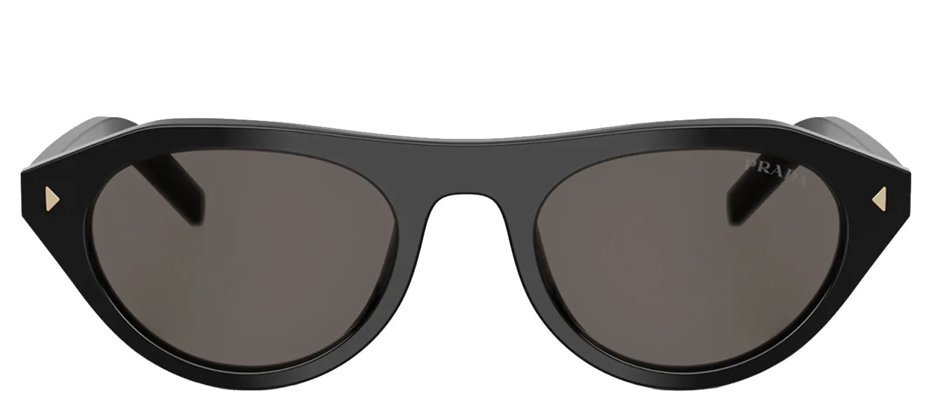 Prada PR B15S 16K731 Irregular Plastic Black Sunglasses with Grey Lens sold by Gaffos