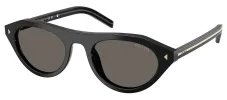 Prada PR B15S 16K731 Irregular Plastic Black Sunglasses with Grey Lens sold by Gaffos