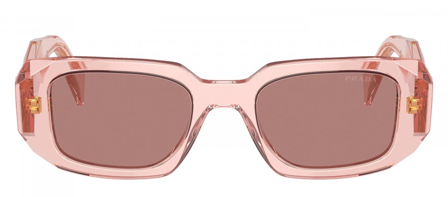 Prada PR 17WSF 19Q10D Rectangle Plastic Orange Sunglasses with Brown Lens sold by Gaffos