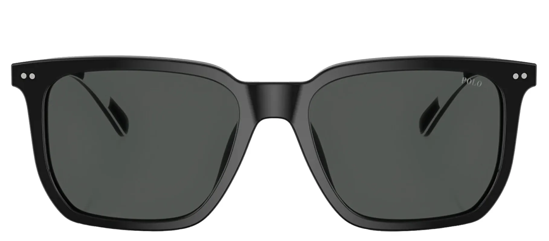 Polo Ralph Lauren PH 4224U 500187 Rectangle Plastic Black Sunglasses with Grey Lens made by Polo by Ralph Lauren
