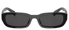 Prada PR B06S 16K08Z Rectangle Plastic Black Sunglasses with Grey Lens sold by Gaffos