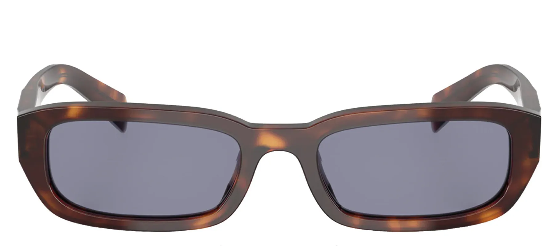 Prada PR B06S 15W03N Rectangle Plastic Tortoise Sunglasses with Grey Lens sold by Gaffos