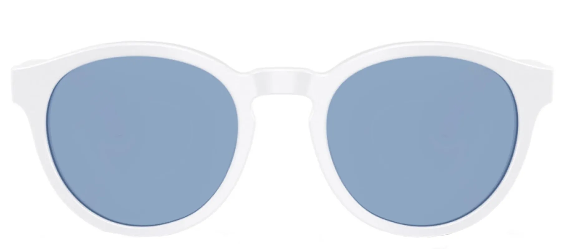 Polo Ralph Lauren PH 4192 554472 Round Plastic White Sunglasses with Blue Lens sold by Gaffos