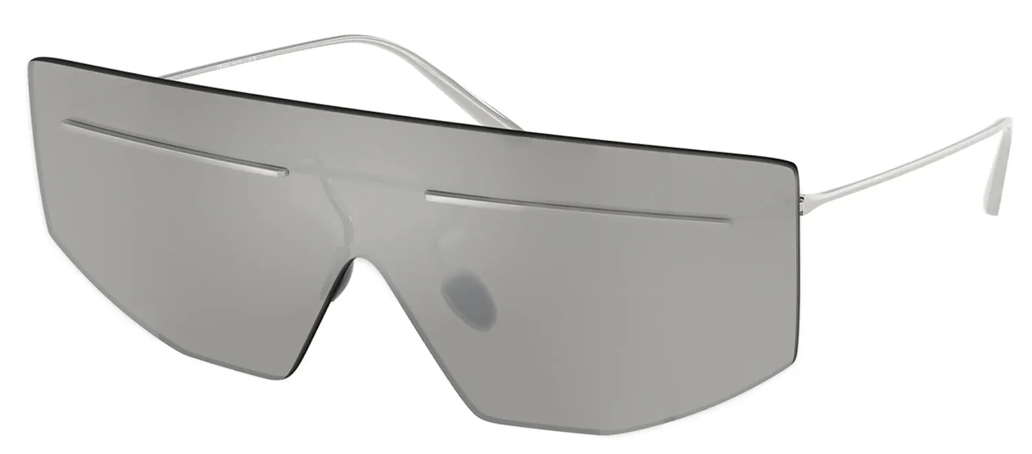 Prada PR B55S 1BC60N Shield Metal Silver Sunglasses with Grey Mirror Lens sold by Gaffos product image thumbnail 2