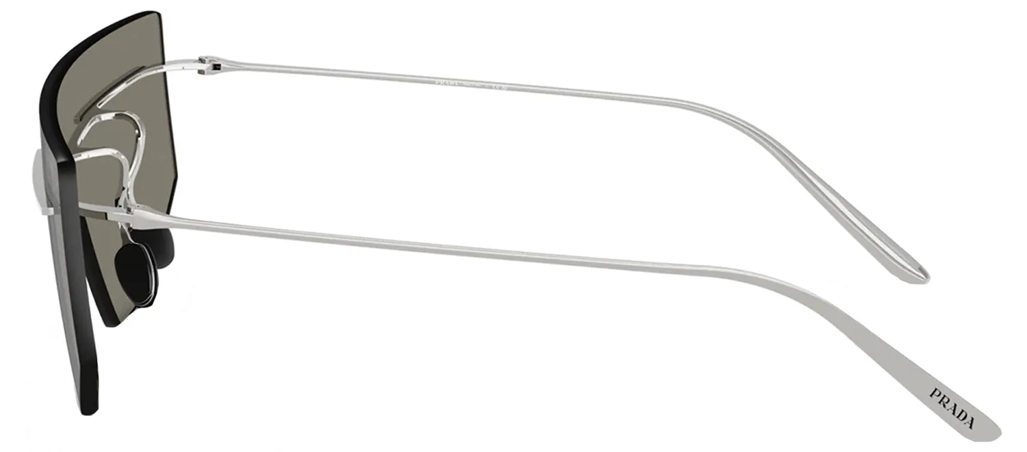 Prada PR B55S 1BC60N Shield Metal Silver Sunglasses with Grey Mirror Lens sold by Gaffos product image thumbnail 3
