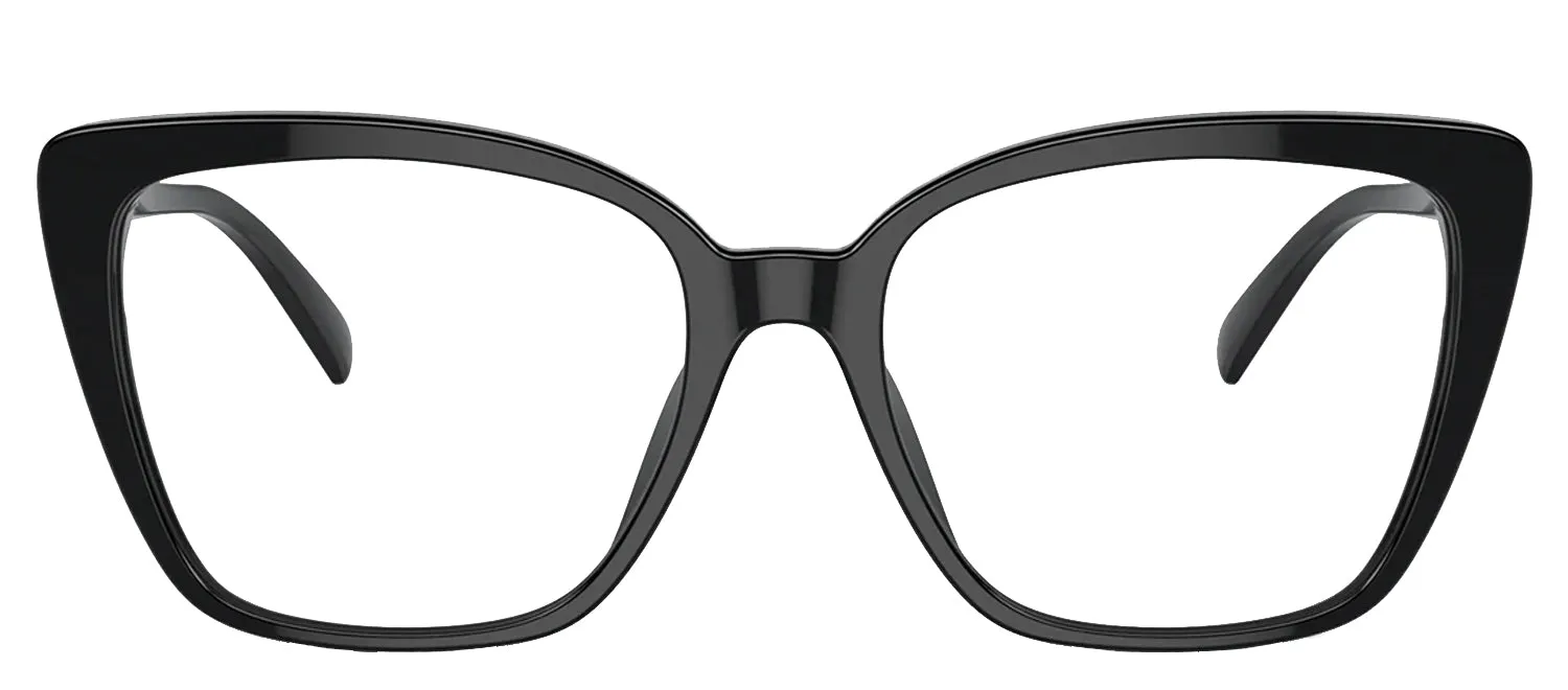 Michael Kors AVILA MK 4110U 3005 Square Plastic Black Eyeglasses with Logo Stamped Demo Lenses sold by Gaffos