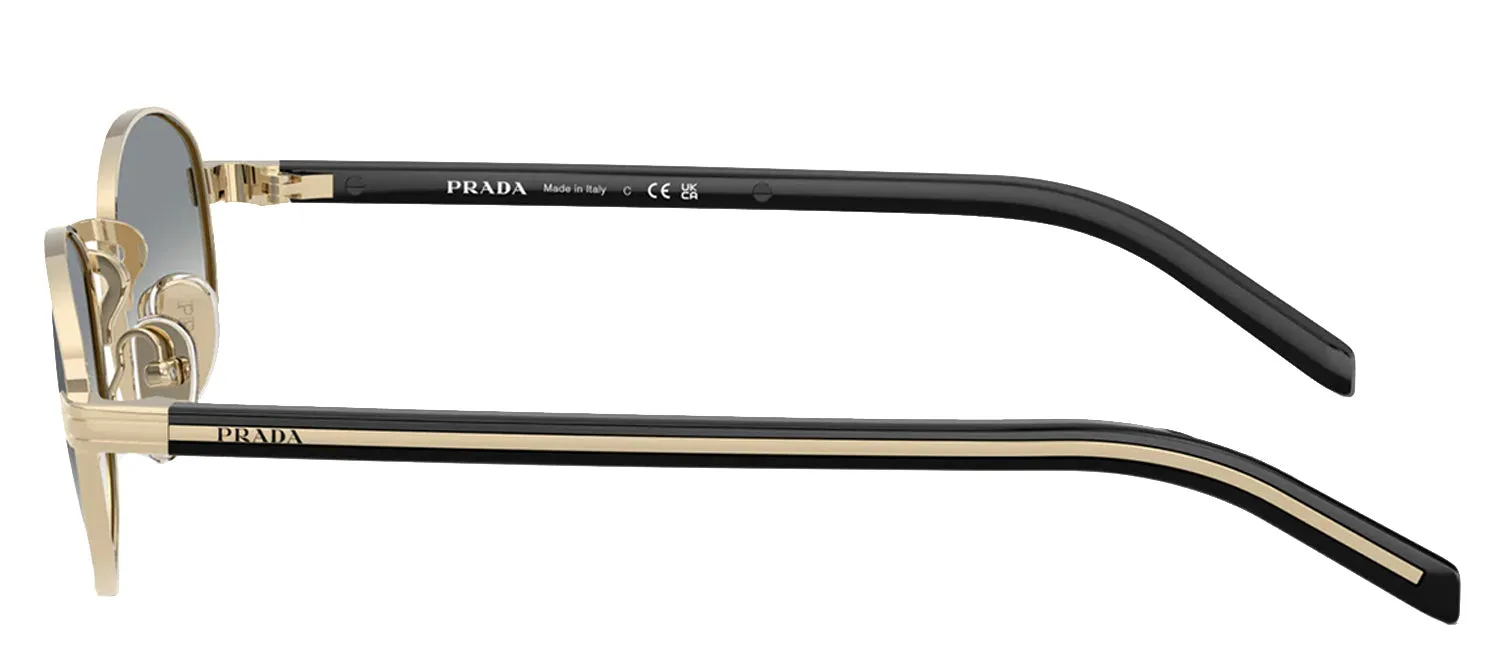 Prada PR B53S ZVN02C Oval Metal Gold Sunglasses with Grey Gradient Lens sold by Gaffos product image thumbnail 3