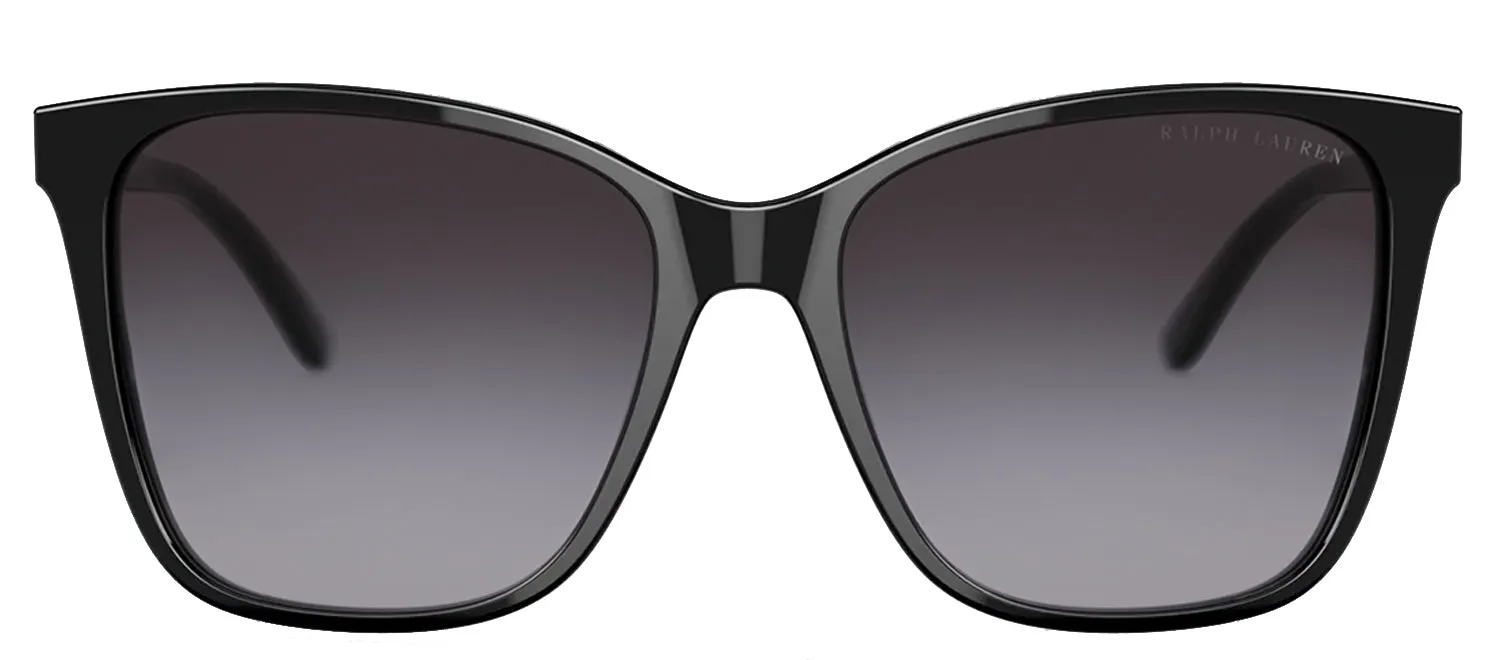 Ralph Lauren RL 8201 50018G Pillow Plastic Black Sunglasses with Grey Gradient Lens sold by Gaffos