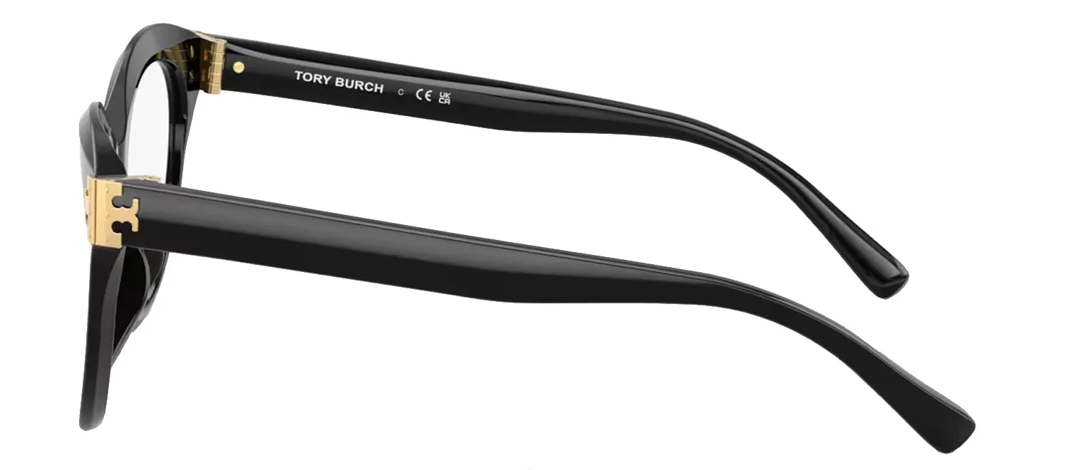 Tory Burch TY 2154U 1709 Phantos Plastic Black Eyeglasses with Logo Stamped Demo Lenses sold by Gaffos product image thumbnail 3