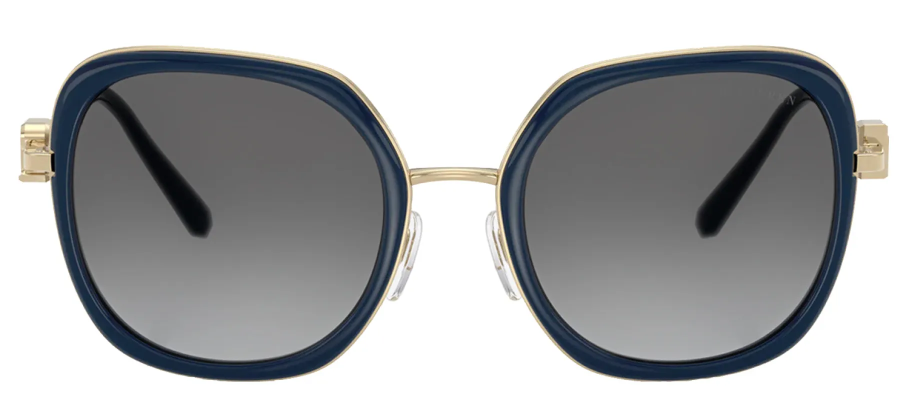 Ralph Lauren RL 7088 911611 Square Metal Blue Sunglasses with Grey Gradient Lens sold by Gaffos