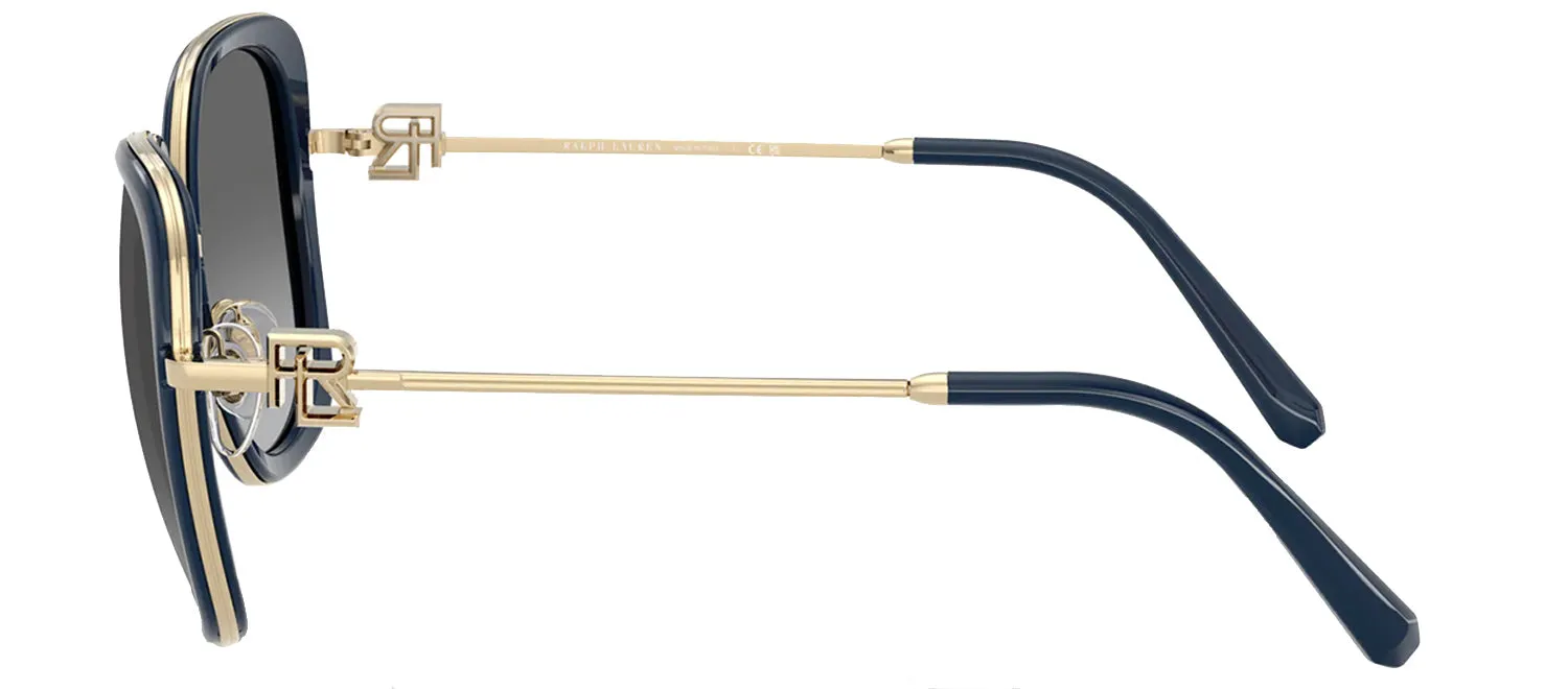 Ralph Lauren RL 7088 911611 Square Metal Blue Sunglasses with Grey Gradient Lens sold by Gaffos product image thumbnail 3