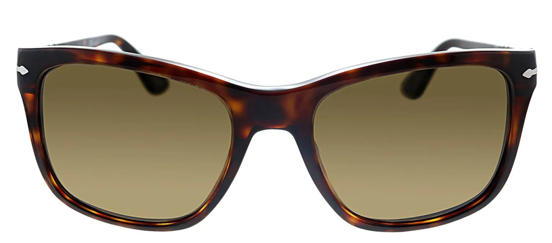 Persol PO 3135S 24/57 Square Plastic Havana Sunglasses with Brown Polarized Lens made by Gaffos