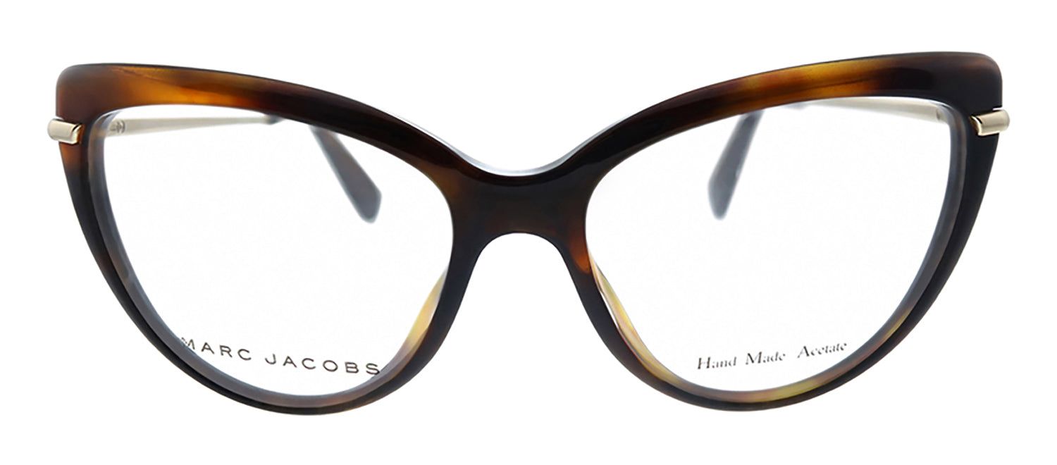 Marc Jacobs MJ 545 8NQ Cat-Eye Plastic Brown Eyeglasses with Logo Stamped Demo Lenses sold by Gaffos