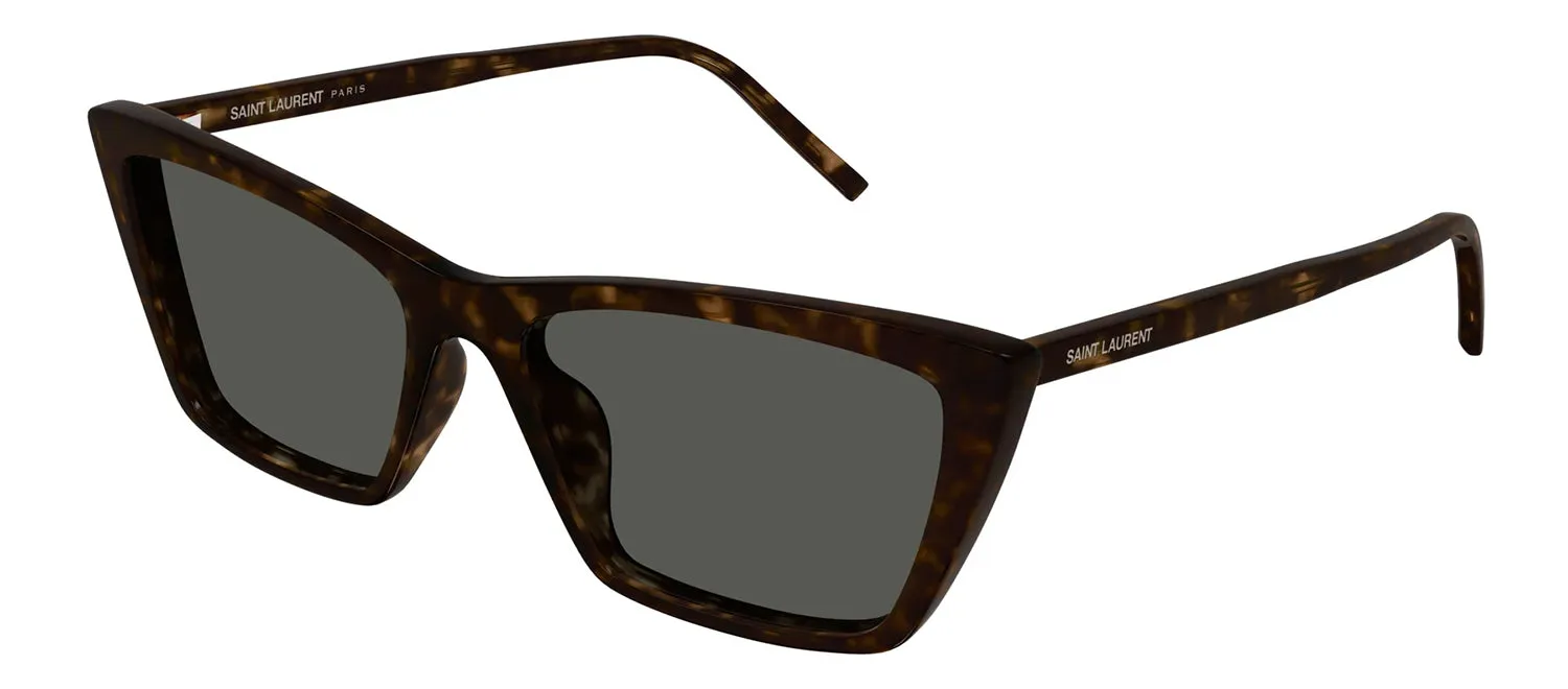 Saint Laurent SL 737 MICA THIN 002 Cat-Eye Plastic Havana Sunglasses with Grey Lens sold by Gaffos product image thumbnail 2