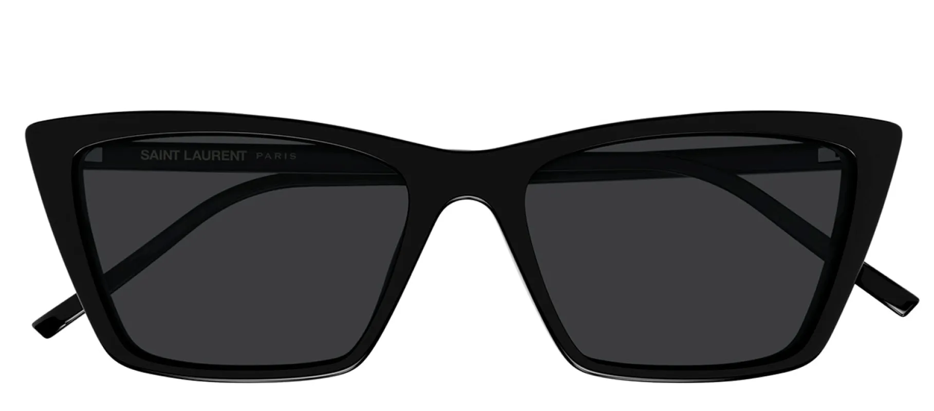 Saint Laurent SL 737 MICA THIN 001 Cat-Eye Plastic Black Sunglasses with Grey Lens sold by Gaffos