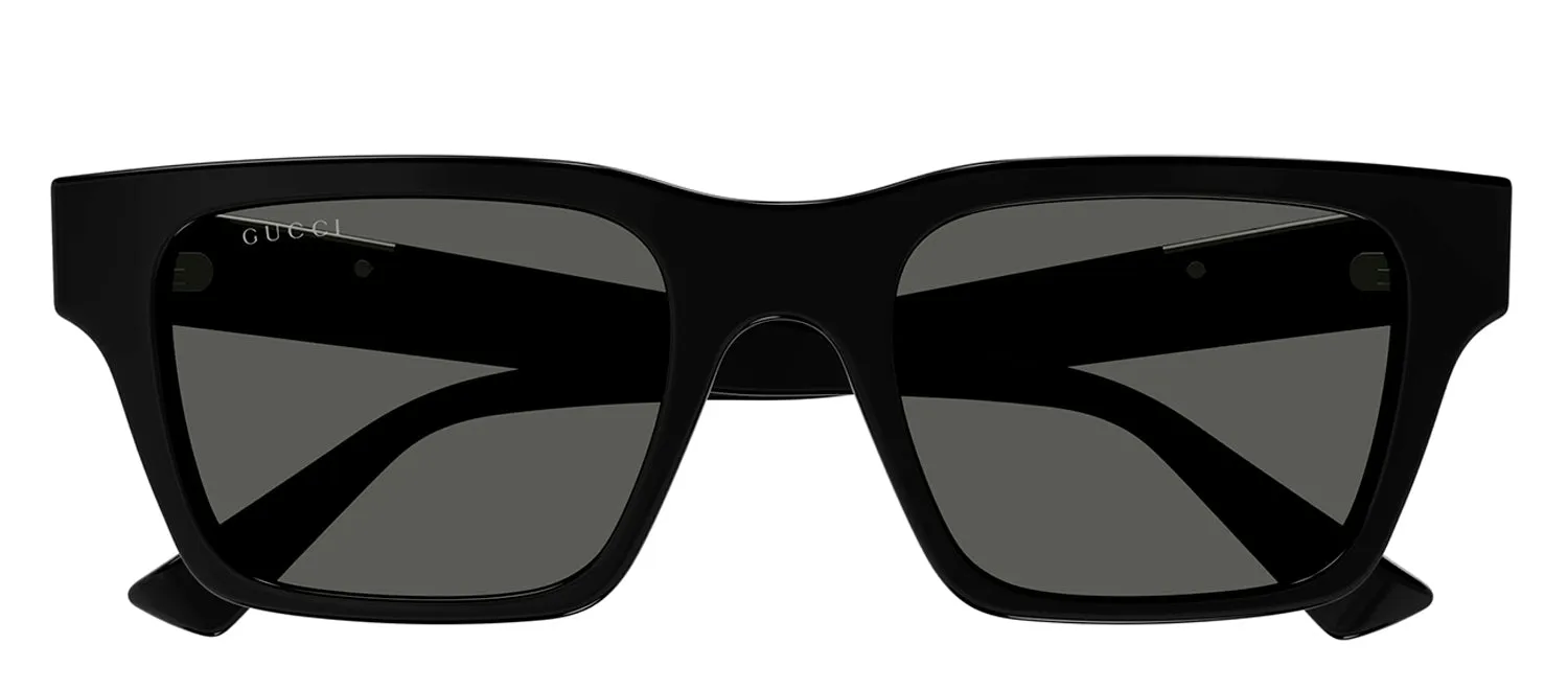 Gucci GG 1889S 001 Square Plastic Black Sunglasses with Grey Lens sold by Gaffos