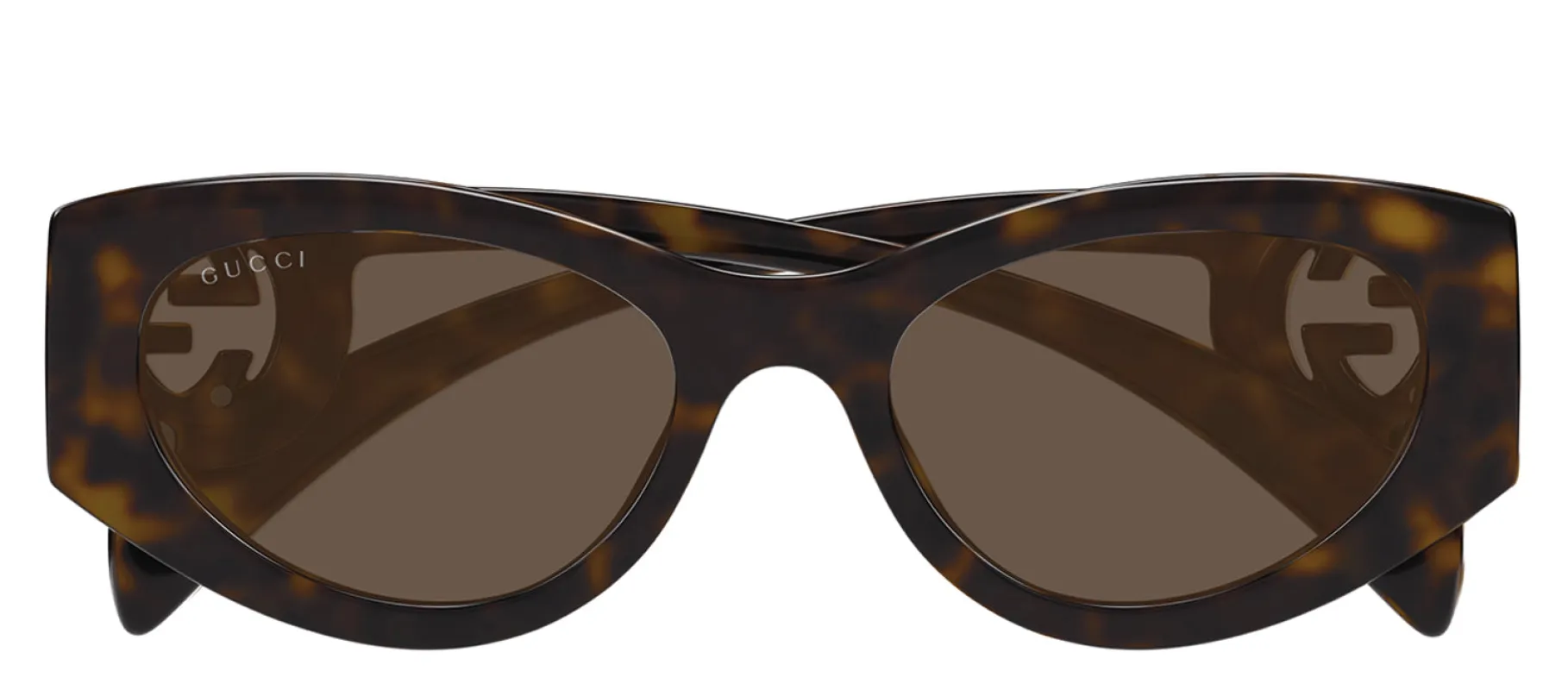 Gucci GG 1691S 002 Butterfly Plastic Havana Sunglasses with Brown Lens sold by Gaffos