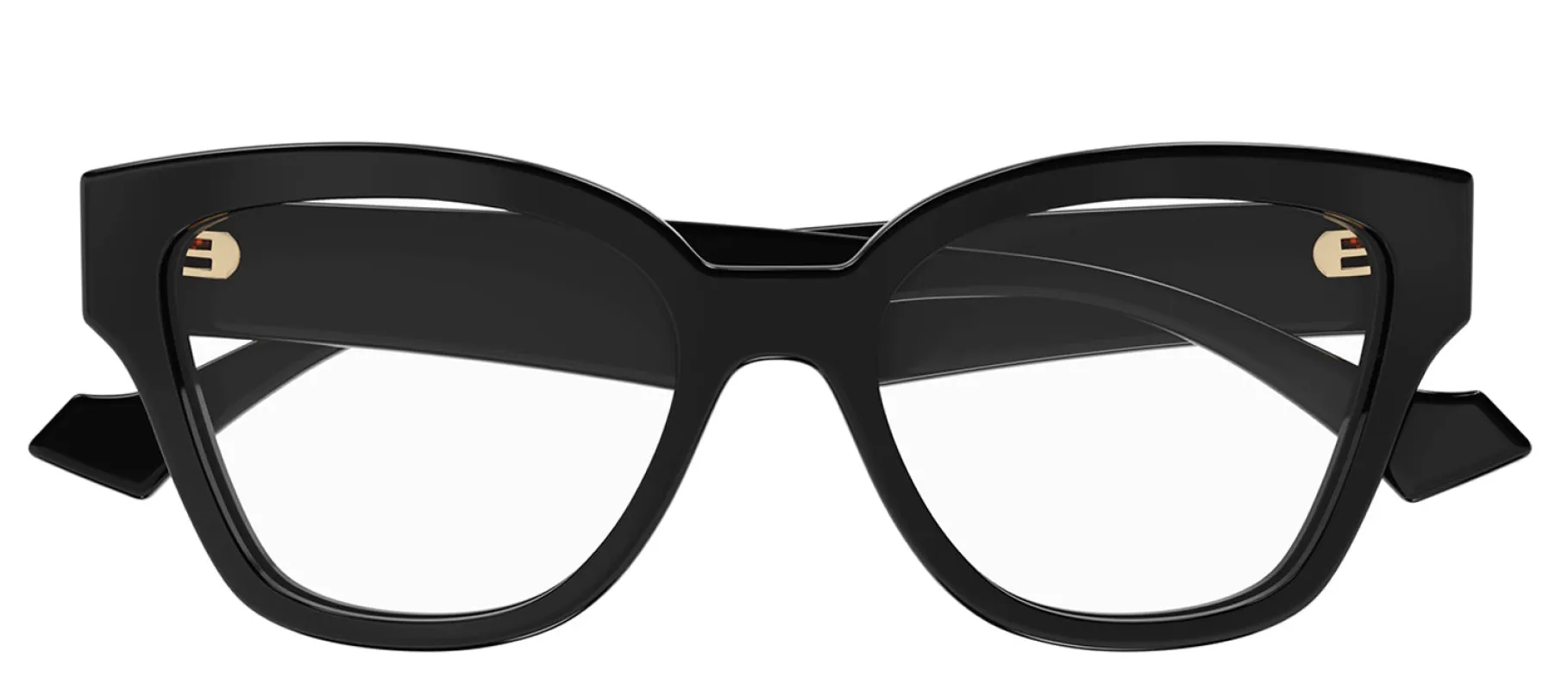 Gucci GG 1424O 005 Cat-Eye Plastic Black Eyeglasses with Logo Stamped Demo Lenses Lens sold by Gaffos
