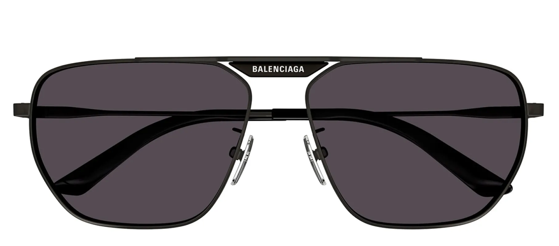 Balenciaga BB 0298SA 001 Navigator Metal Grey Sunglasses with Grey Lens sold by Gaffos