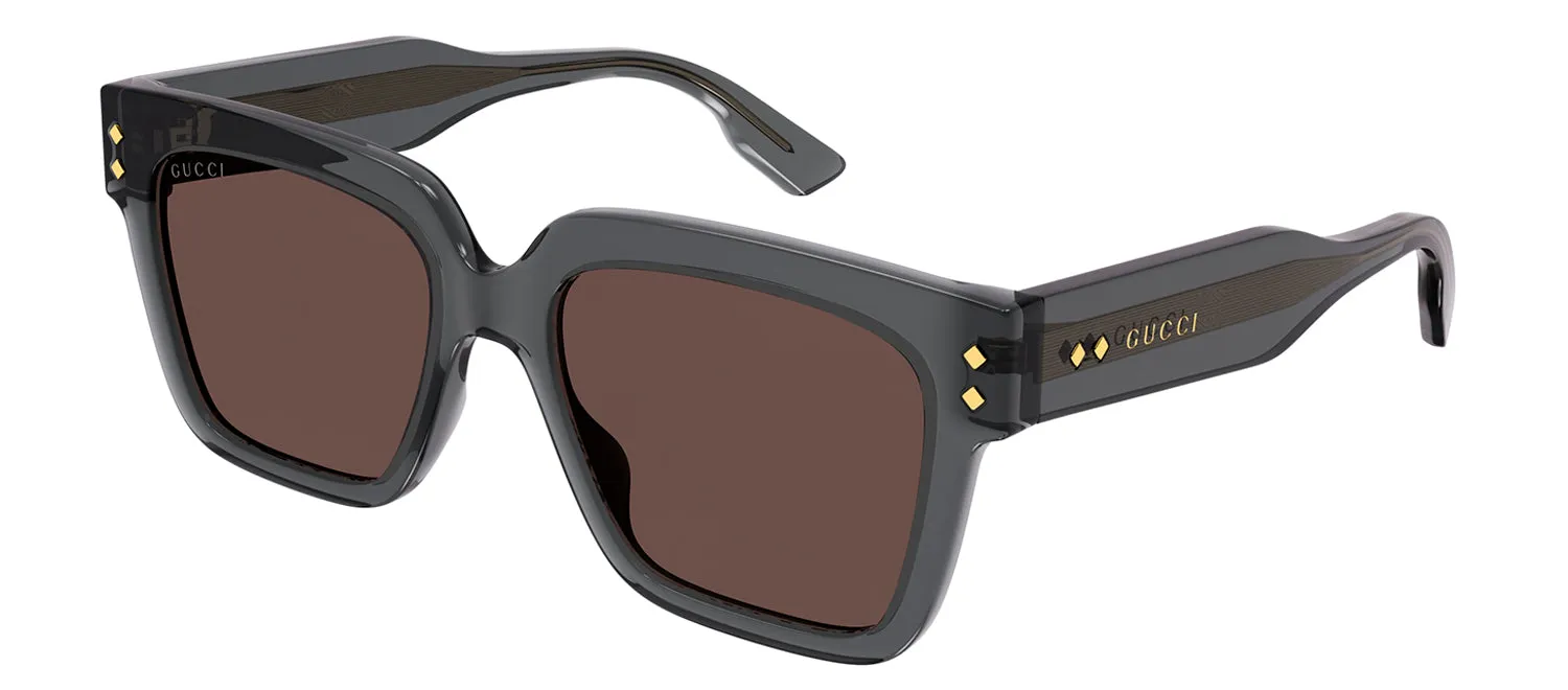 Gucci GG 1084S 004 Square Plastic Grey Sunglasses with Brown Lens sold by Gaffos product image thumbnail 2