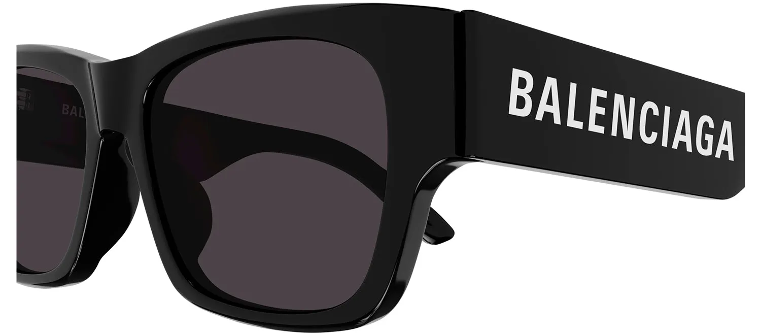 Balenciaga BB 0262SA 001 Square Plastic Black Sunglasses with Grey Lens sold by Gaffos product image thumbnail 3
