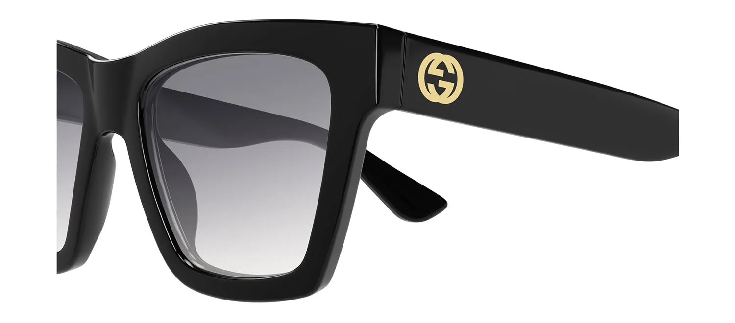 Gucci GG 1714S 001 Square Plastic Black Sunglasses with Grey Gradient Lens sold by Gaffos product image thumbnail 3