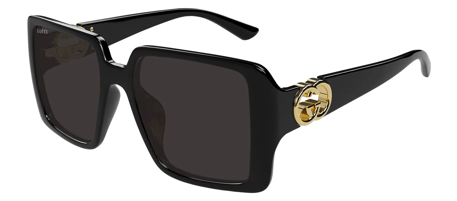 Gucci GG 1692S 001 Square Plastic Black Sunglasses with Grey Lens sold by Gaffos product image thumbnail 2