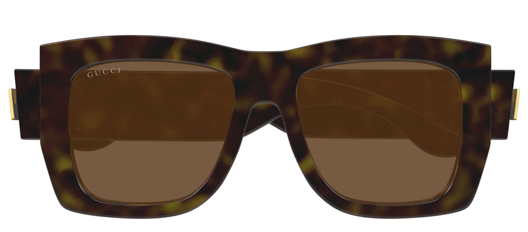 Gucci GG 1688S 002 Square Plastic Havana Sunglasses with Brown Lens sold by Gaffos