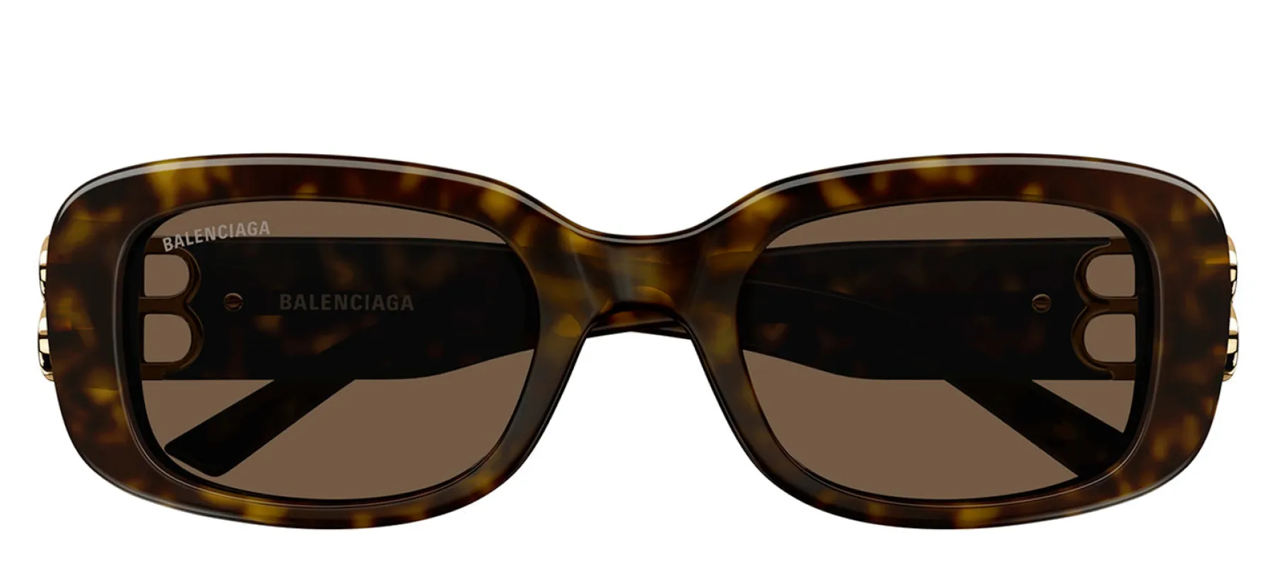 Balenciaga BB 0310SK 002 Rectangle Plastic Havana Sunglasses with Brown Lens sold by Gaffos