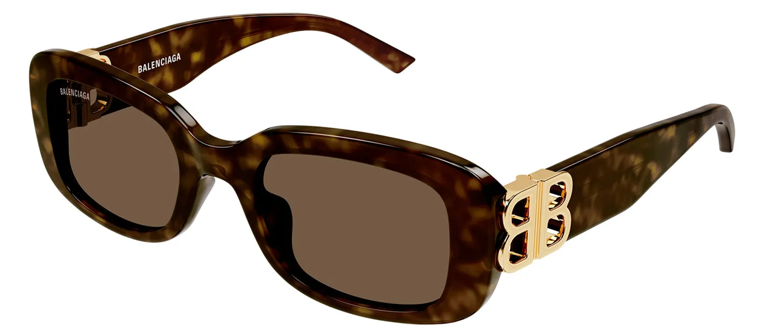 Balenciaga BB 0310SK 002 Rectangle Plastic Havana Sunglasses with Brown Lens sold by Gaffos product image thumbnail 2